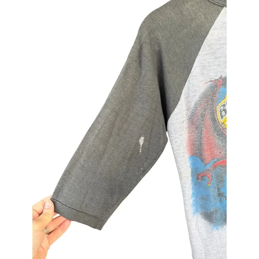 Vintage 1982 Black Sabbath World Tour Raglan Baseball Shirt Single Stitch 80s M